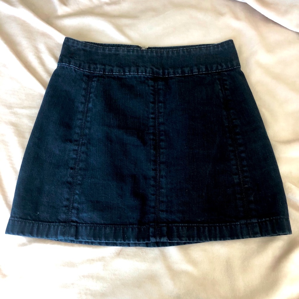 Free People Jean Skirt